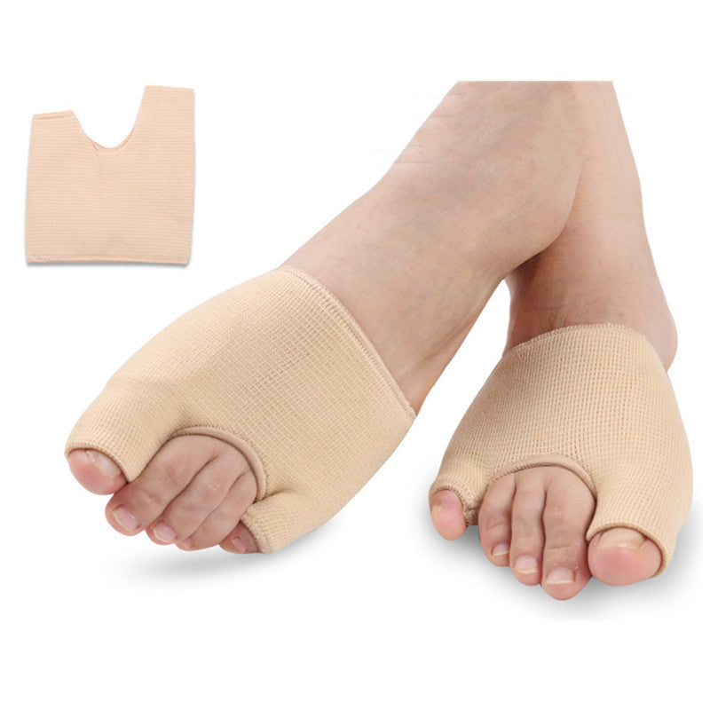 Forefoot Pad Silicone Belt Cloth U-shaped Pain Relief Three-hole Hallux Valgus Correction Big Toe Care Set Limorista