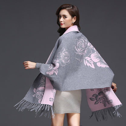 Mid-length Tassels Loose-fitting Knitted Cardigan Thickened Sweater Cashmere Outerwear Limorista