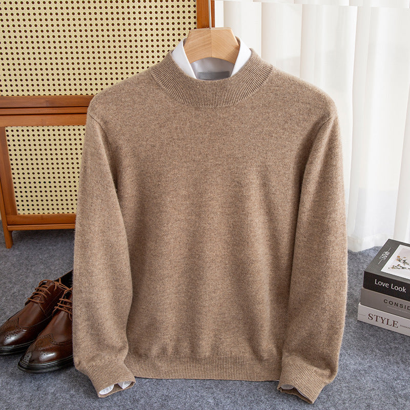 Half-collar Wool Sweater Male Limorista