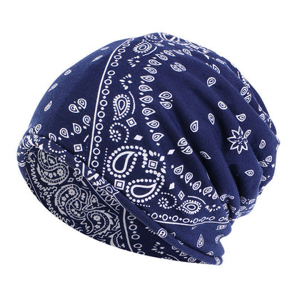 New Warm Couples Pullover Print Bandana Hat Limorista