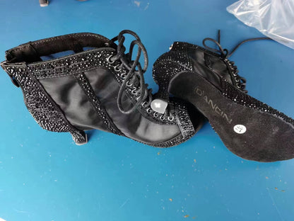 Rhinestone Latin Dance Shoes Adult Women&