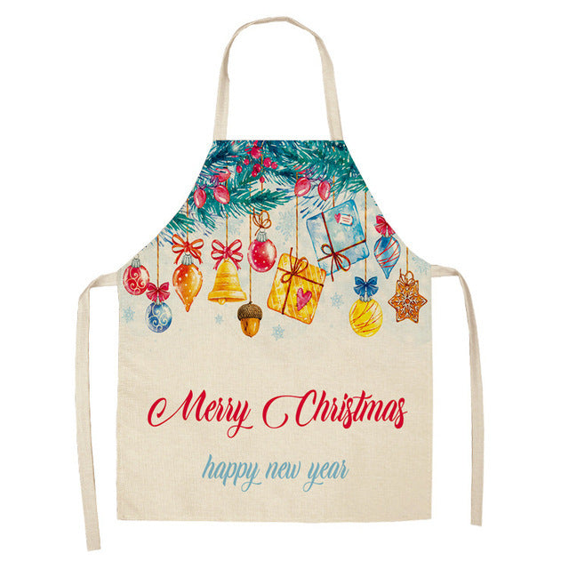 Christmas Series Cotton And Linen Apron Limorista