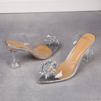 High Heel Sandals Shoes Women PVC Limorista
