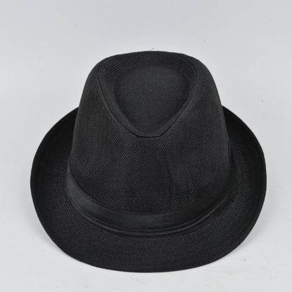 Manufacturers Supply Jazz Hat British Style Cotton And Linen Solid Color Top Hat Limorista