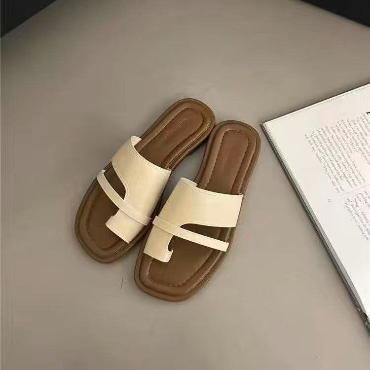 Simple Vacation Style Set Sandals Cool Casual Women&