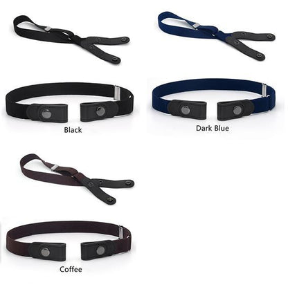 Jeans Belt Seamless Elastic Without Buckle All-match Lazy Belt Limorista