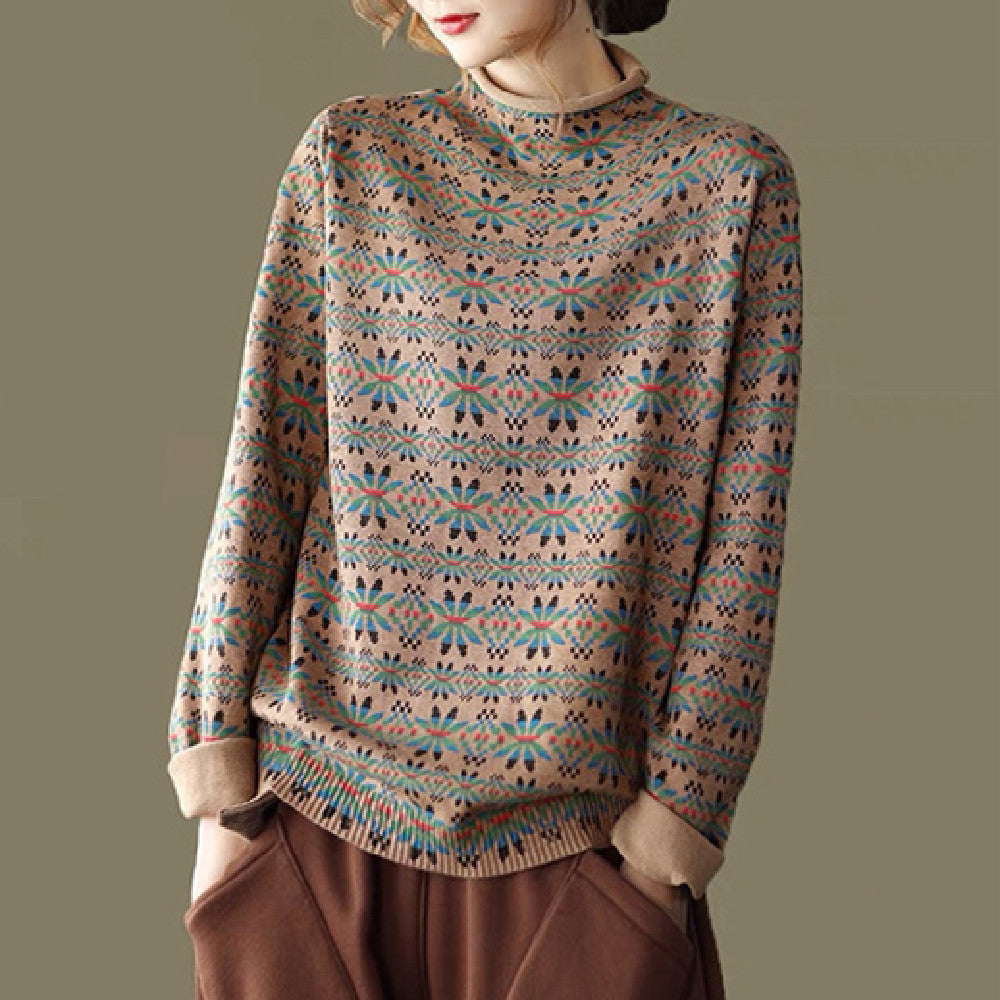 Fashionable All-match Retro Pullover Top For Women Limorista