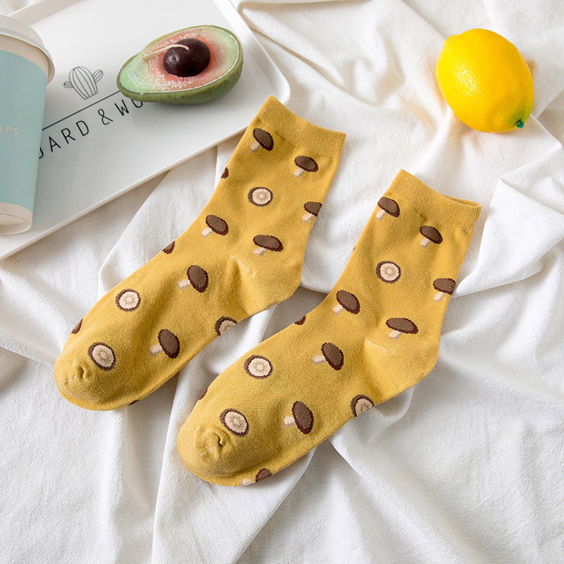 Gentle Sweet Strawberry Tomato Pastoral Style Japanese-style Retro Artistic Lolita Tube Socks Limorista