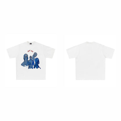 Hand-painted Printed American Short Sleeve Limorista