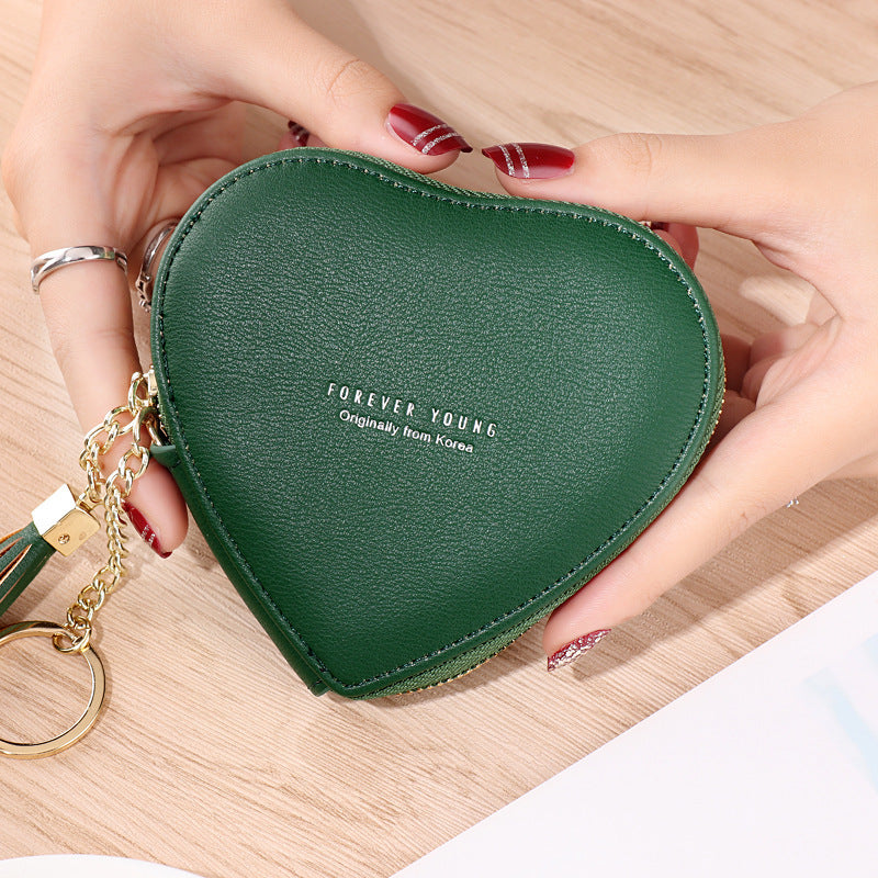 Personalized Key Chain Lovely Heart-shaped Coin Bag Limorista