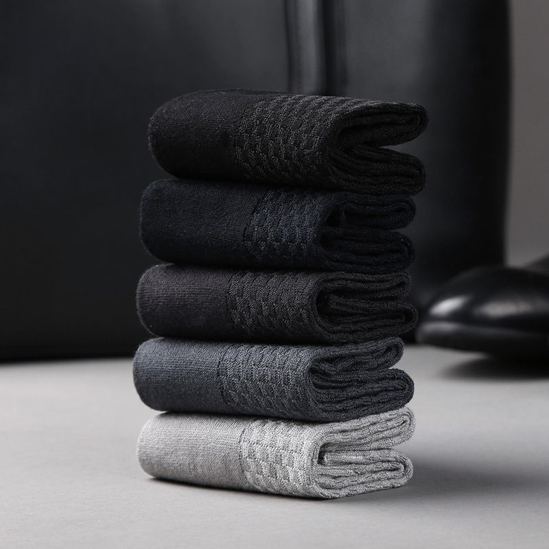 Bamboo Fiber Men Socks Business Breathable Male Limorista