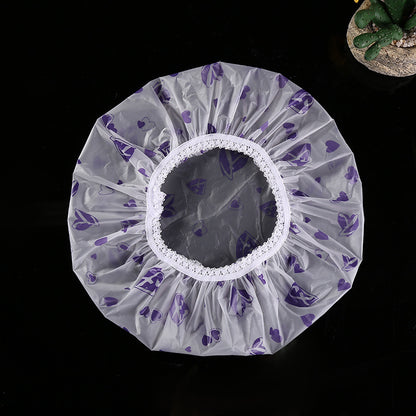 Thicken Waterproof Printed Lace Enlarged Shower Limorista