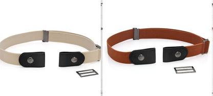 New Slim Elastic Invisible Belt Simple Lazy Belt Fat Elastic Leather Limorista