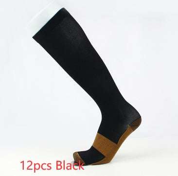 Copper Fiber Long Tube Compression Socks Limorista