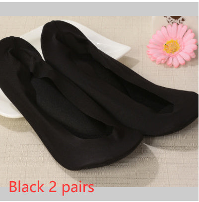 3D Arch Foot Massage Health Care Women Summer Socks Ice Silk Socks Shallow Mouth Silica Gel Invisible Slippers Feet Care Limorista