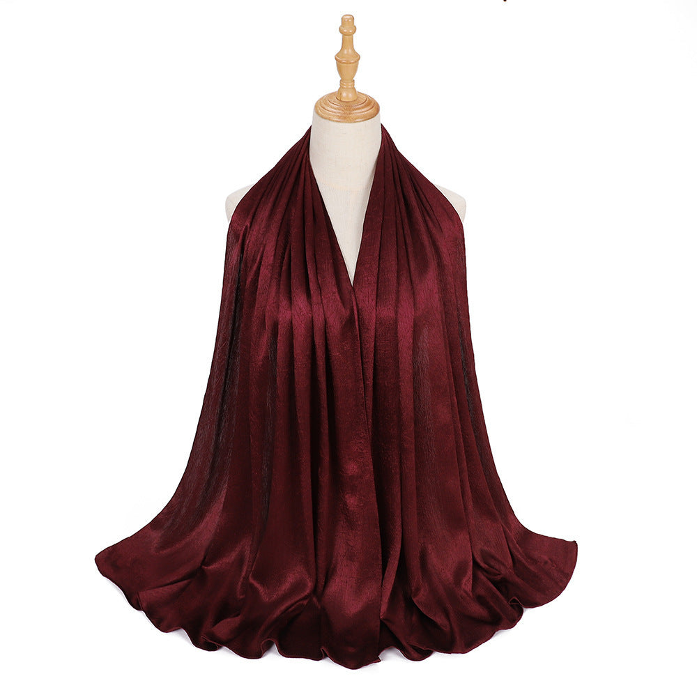 New Silk-like Silky Satin Scarf Limorista