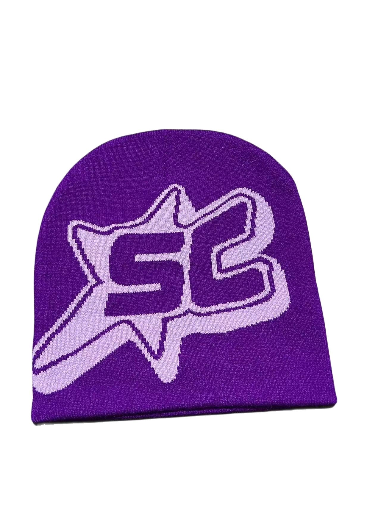 Jacquard Letter SC Trend Knitting Sleeve Cap Limorista