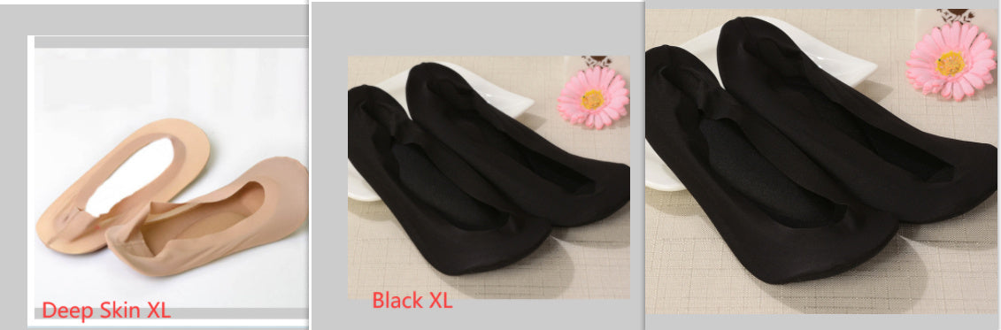 3D Arch Foot Massage Health Care Women Summer Socks Ice Silk Socks Shallow Mouth Silica Gel Invisible Slippers Feet Care Limorista