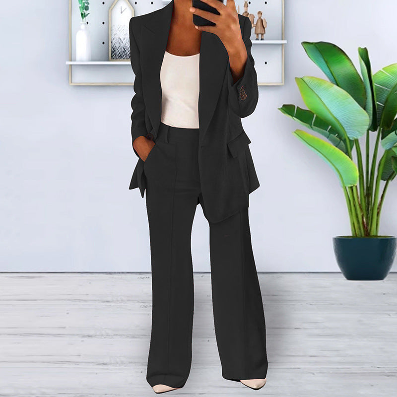 Lapel Slim-fit Cardigan Graceful Suit Jacket Limorista