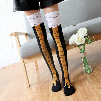 Spring And Autumn Knee Socks Funny Chicken Socks Limorista