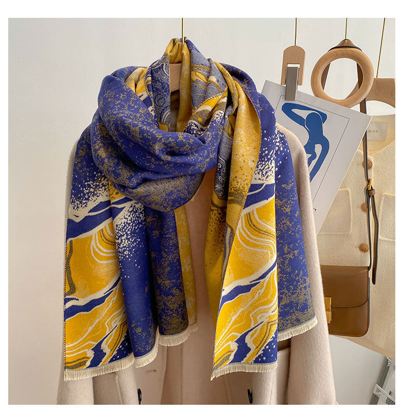 Style Double-sided Thickened Warm Scarf Limorista
