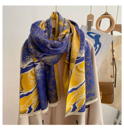 Style Double-sided Thickened Warm Scarf Limorista