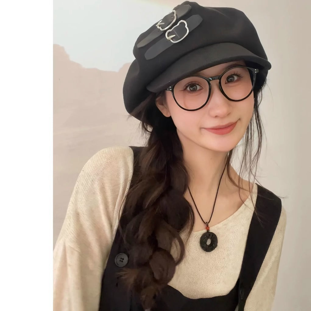 Cloud Hat For Women Autumn And Winter All-matching Small Face Limorista