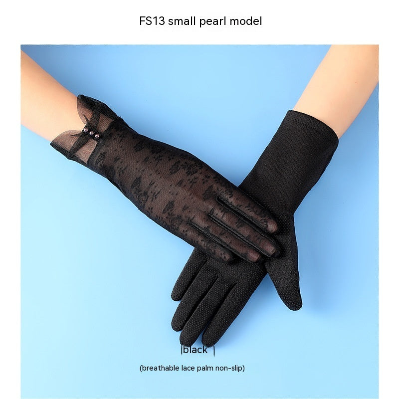 Lightweight Breathable Lace Sun Protection Gloves Limorista