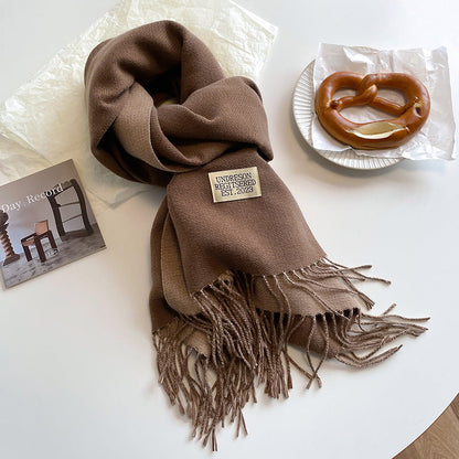 New Scarf Autumn And Winter Popular Color Matching Cashmere Scarf For Women Limorista
