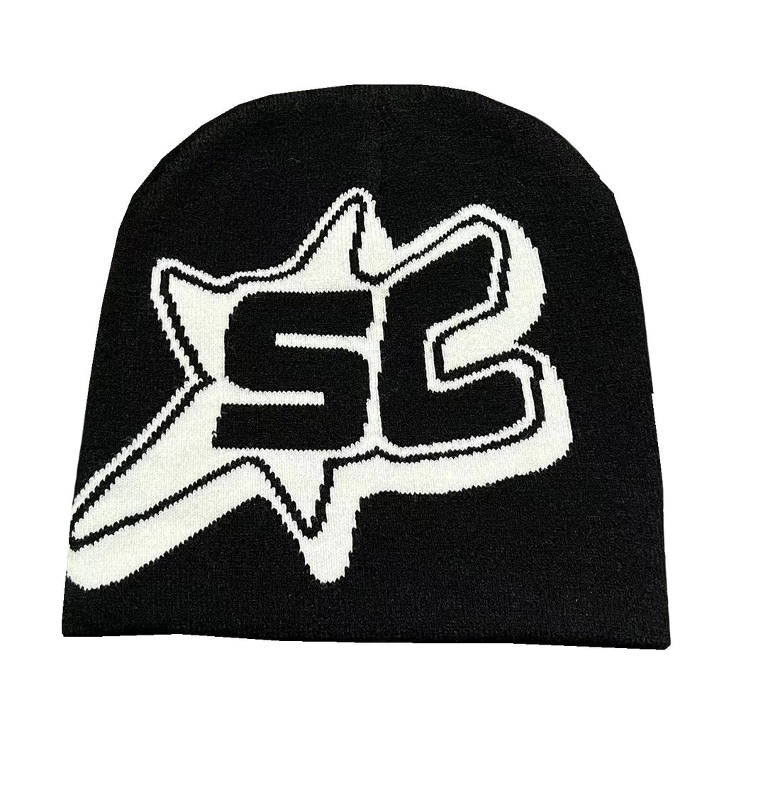 Jacquard Letter SC Trend Knitting Sleeve Cap Limorista