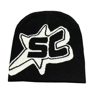 Jacquard Letter SC Trend Knitting Sleeve Cap Limorista