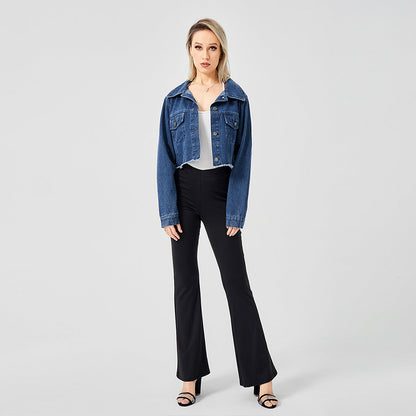 The Raw Edge Design Is Retro And Loose With A Soft Denim Jacket Limorista