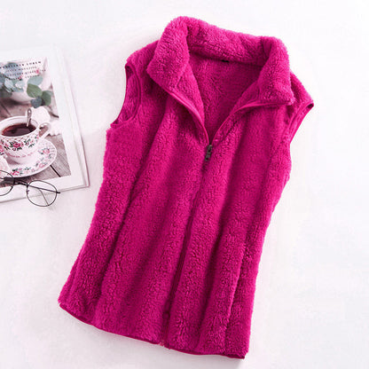 Double-sided Fleece Sweater Women&