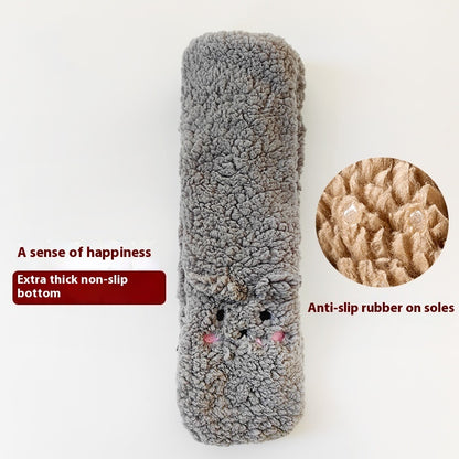Winter Floor Socks Velvet Thicken Warm Coral Velvet Cute Socks Japanese-style Home Footwear Non-slip Socks New Year Gifts Winter Gadgets Limorista