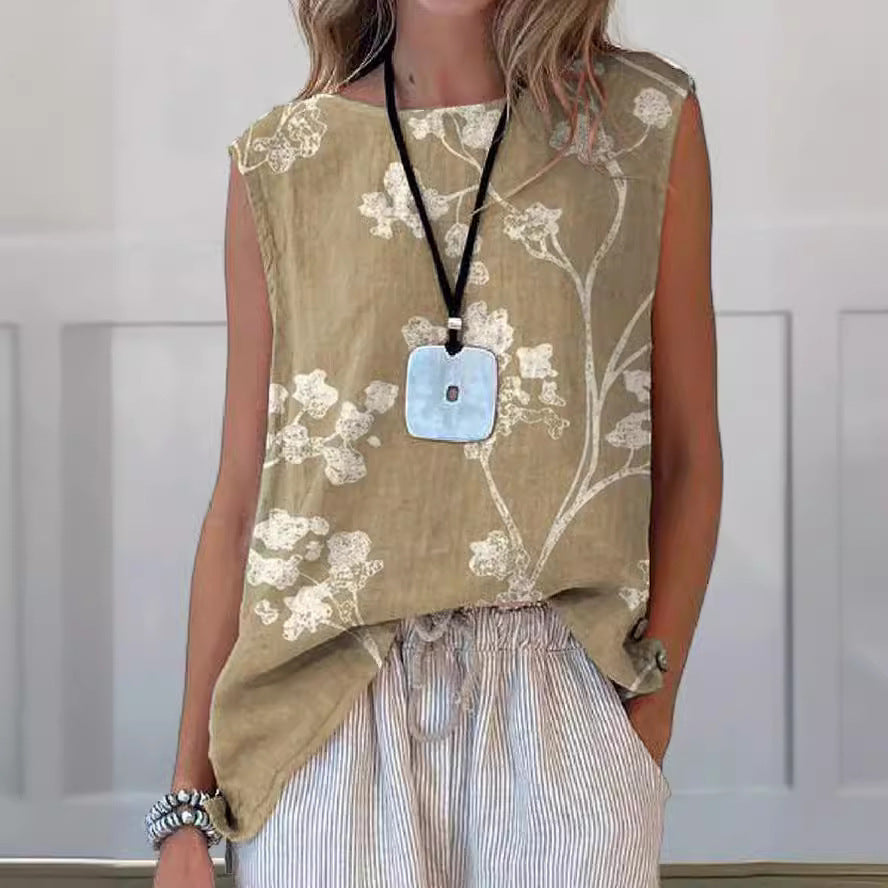 Vest Round Neck Women&