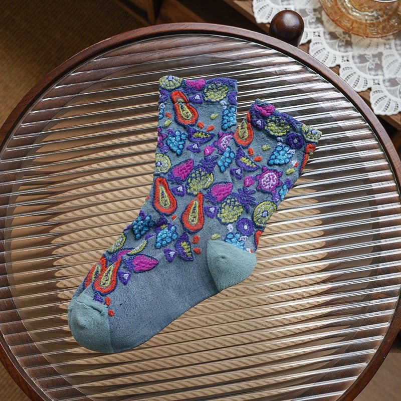 Mid-tube Pile Socks Autumn And Winter Korean Version Of Sen Series Limorista