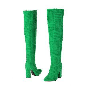 Plus Size Sexy Pointed Toe Thermal Towel Boots Limorista