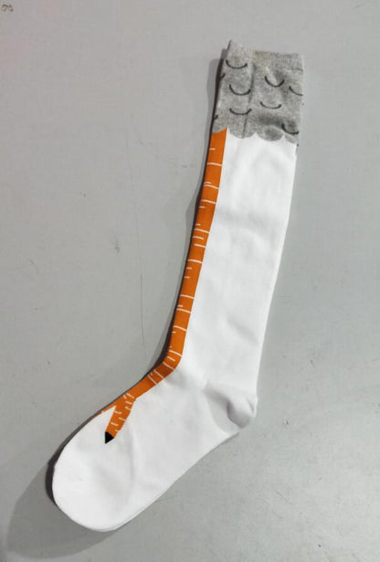 Spring And Autumn Knee Socks Funny Chicken Socks Limorista