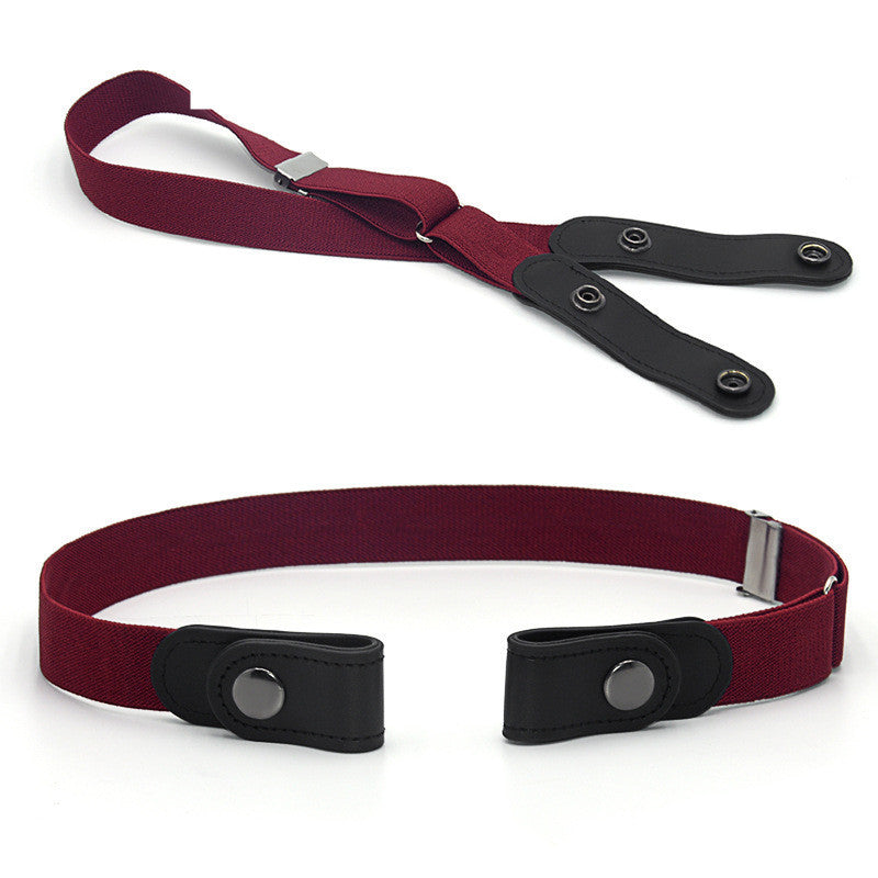 Jeans Belt Seamless Elastic Without Buckle All-match Lazy Belt Limorista