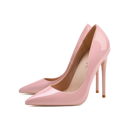 Pointed Toe Stiletto High Heels Size Patent Leather Single Shoes Limorista