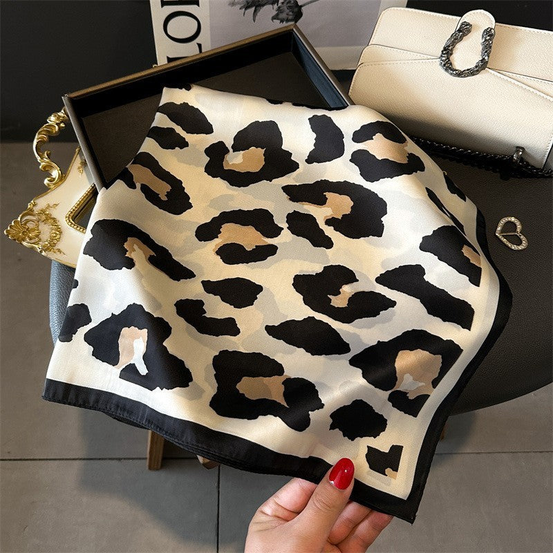 Artificial Silk Striped High-grade Korean Style Stylish Beach Arm Bag Silk Scarf Limorista