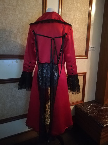 Long-sleeved Waist Lace Stitching Tuxedo Ladies Jacket Limorista