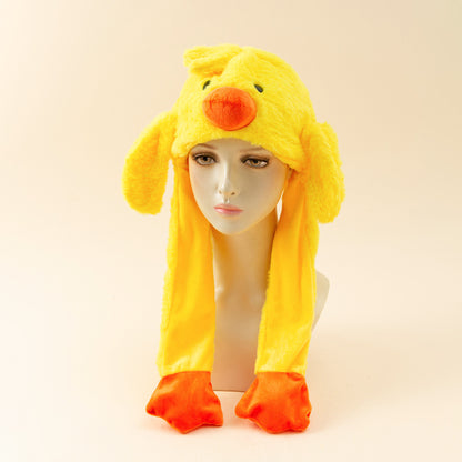 Autumn And Winter Cute Animal Plush Moving Ear Hat Limorista