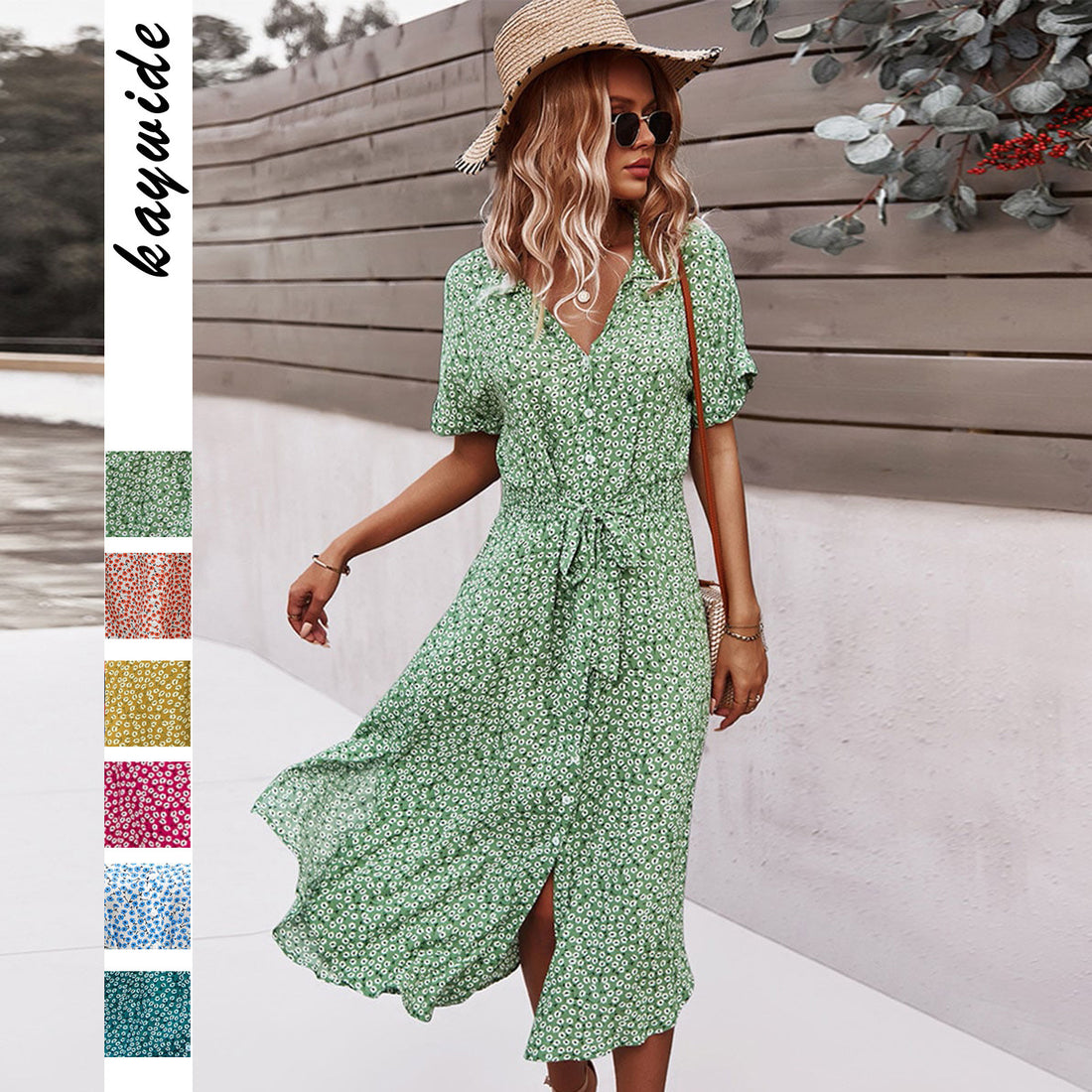 Floral Dress With Elegant Temperament And Long Skirt Limorista