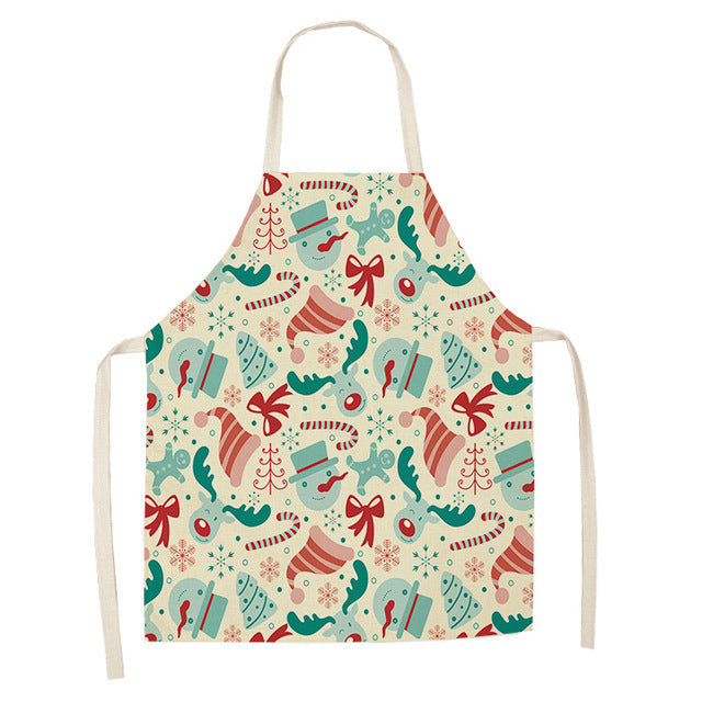 Christmas Series Cotton And Linen Apron Limorista