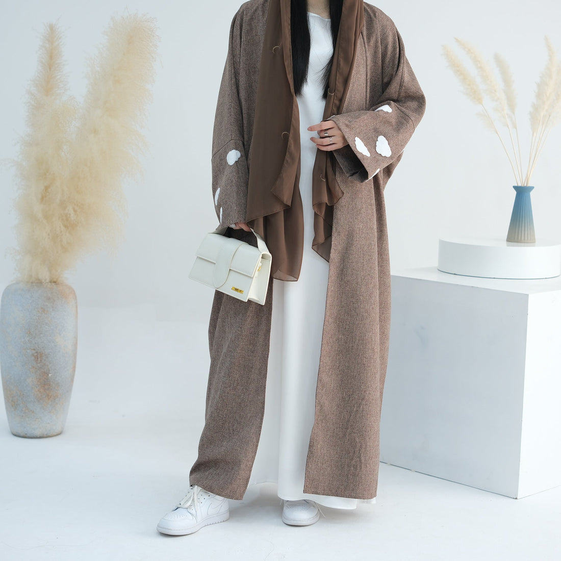 Fashion Cloud Embroidery DUBAI Turkish Elegant Cardigan Robe Limorista