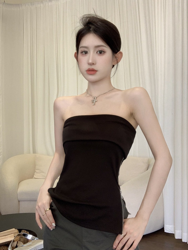 Pure Sexy Hot Girl Off-shoulder Tube Top Vest For Women Limorista