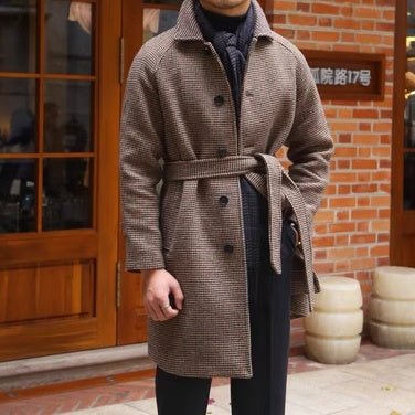Mid-length Vintage Wool Coat With Shoulder Insert Limorista