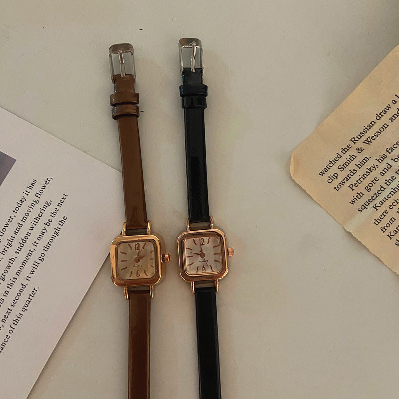 Fashion Simple Ins Style Small Square Watch Schoolgirls&