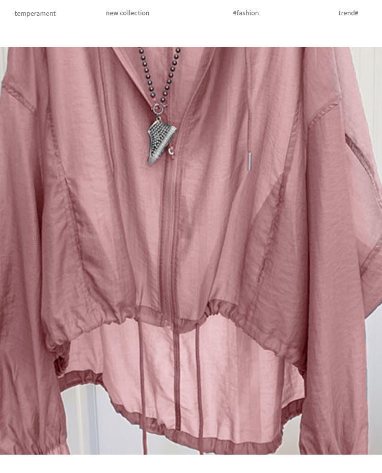New Summer Lightweight Ice Silk Sun Protection Clothing Women&